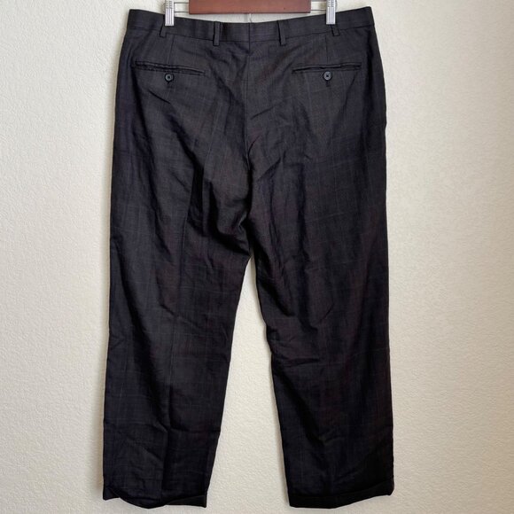 Brooks Brothers 346 Madison Fit Mens Dress Pants W38 L31 Gray Wool Blend - Picture 8 of 11